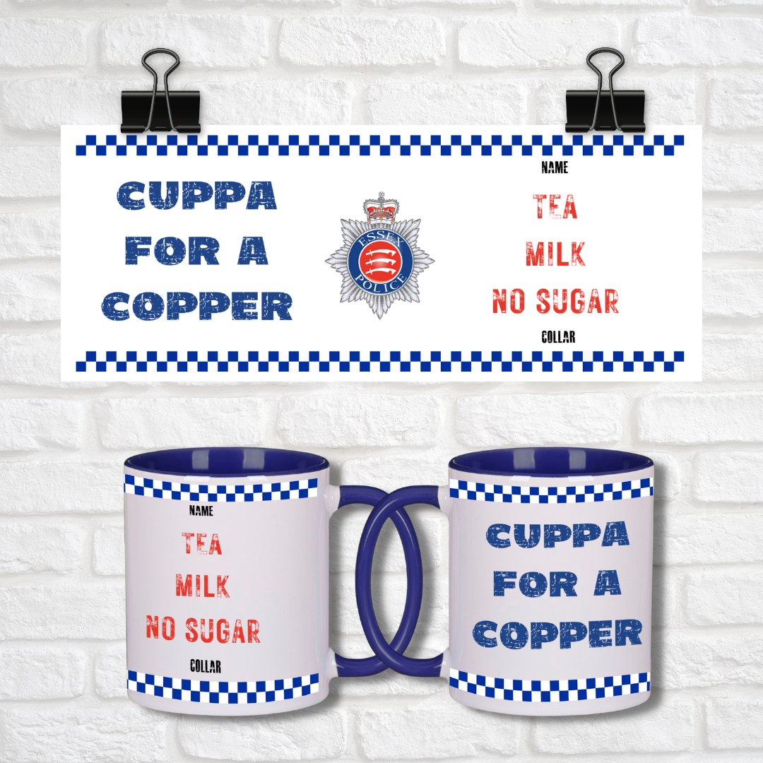 Cuppa for a Coppa | Personalised Funny Police Mug | British Police